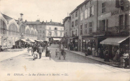FRANCE - 88 - Epinal - La Rue D'Arches Et Le Marché - Carte Postale Ancienne - Epinal