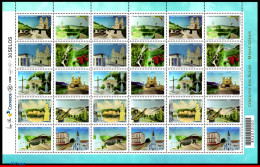 Ref. BR-3316-FO BRAZIL 2015 - CIRCUIT OF THE WATERS,CHURCHES, MUSIC, TRAIN, SHEET MNH, ARCHITECTURE 30V Sc# 3316 - Blocs-feuillets