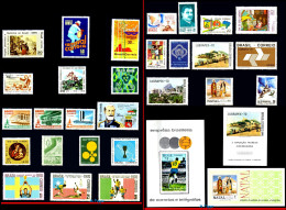 Ref. BR-Y1970 BRAZIL 1970 - ALL STAMPS ISSUED, FULLYEAR, SCOTT 1141A+1145+1153-82, MNH, . 31V - Full Years