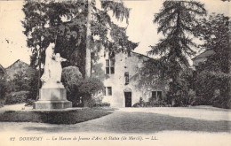 FRANCE - 88 - Domrémy - La Maison De Jeanne D'Arc Et Statue ( De Mercié ) - Carte Postale Ancienne - Domremy La Pucelle