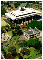 Hawaii Honolulu Iolani Palace With State Capitol Building In The Rear - Honolulu