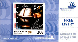 20-8-2023 (2 T 60) Australia - Australia 99 Melbourne Stamp Show - (pre-paid Postcard) FREE Entry (Terra Australis) - Ausstellungen