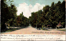 Ohio Columbus Broad Street Looking East 1906 - Columbus