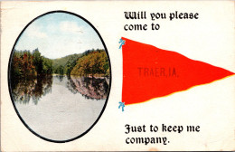 Iowa Traer Will You Please Come Pennant Series 1917 - Altri & Non Classificati