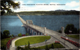 Washington Seattle Lake Washington Floating Bridge 1956 - Seattle