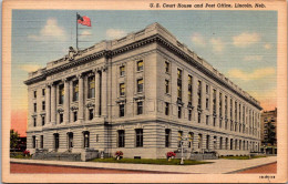 Nebraska Lincoln Court House And Post Office 1958 Curteich - Lincoln
