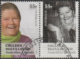 AUSTRALIA - USED - 2010 $1.10 Legends Of The Written Word - Colleen McCullough Pair - Used Stamps