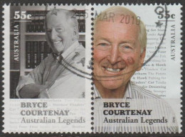 AUSTRALIA - USED - 2010 $1.10 Legends Of The Written Word - Bryce Courtenay Pair - Used Stamps