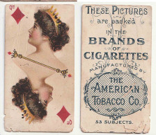 USA EARLY CROMOLITHO THE AMERICAN TOBACCO CO. BRANDS CIGARETTE CARD DIAMOND OF BEAUTIFUL QUEEN (**) - Other & Unclassified