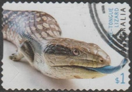 AUSTRALIA - DIE-CUT- USED - 2019 $1.00 Australian Fauna - Blue-Tongue Lizard - Used Stamps