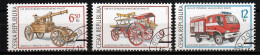 Tsjechie Mi 371,373 Brandweerwagens Gestempeld - Used Stamps