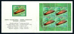 Latvia 2014: Europa - National Music Instruments, Booklet ** MNH - 2014