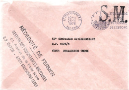 FRANCE / ENVELOPPE DE STRASBOURG EN FRANCHISE MILITAIRE - 1961-....