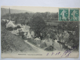 CPA BONNIERES VUE PRISE DE JEUFOSSE - Bonnieres Sur Seine