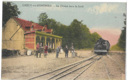 80   CRECY -EN - PONTHIEU  LE  CHALET  DANS  LA  FORET - Crecy En Ponthieu