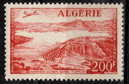 Algérie - 1957  - Barrage De Beni Bahdel   -  PA 14  - Oblit - Used - Poste Aérienne