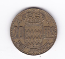 20 Francs Monaco 1951  TTB - 1949-1956 Old Francs
