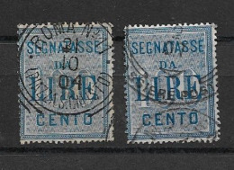 49105) ITALIA REGNO 100 Cifra, Formato Più Grande - Segnatasse - 1 Luglio 1903 Un Pezzo  USATO - Segnatasse