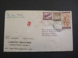 INDIA LETTER BY AIRMAIL 1975.       (MAP19-TVN) - Luchtpost