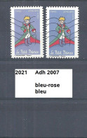 Variété Adhésif De 2021 Oblitéré Y&T N° Adh 2007 Nuance - Oblitérés