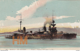 CPA   14/18 La Marine  De Guerre  Le  Vérité  Cuirassé - 1914-18