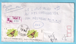 L Registered TAIPEI 31 VIII 1979 To Belgium Bird - Covers & Documents