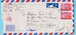 2 L  By Air Mail CHINA Taiwan  To Belgium  - Lettres & Documents