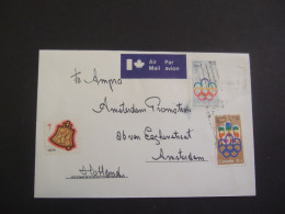 CANADA  AIRMAIL LETTER 1976 OLYMPIC GAMES.       (MAP19-TVN) - 1953-.... Elizabeth II