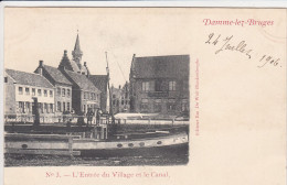 Damme Lez Bruges - L'Entrée Du Village Et Le Canal - Damme