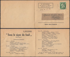 Belgique 1945 - Lettre Publicitaire "Armes" Avec Intérieur. Emission "Lion" "VII" De Londres. Pas Commun  (EB) DC-11799 - 1929-1937 Heraldischer Löwe