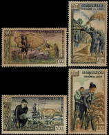 LAOS 1963 Mi 128A-131A RICE HARVEST MINT STAMPS ** - Laos