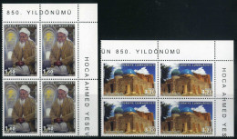 Türkiye 2016 Mi 4274-4275 MNH Ahmed Yasawi (Yesevi), Author, Literary People (Poet), Literature, Tomb [Block Of 4] - Nuevos