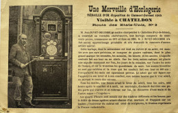 CPA - "Une Merveille D'Horlogerie", Visible à CHATELDON (Puy De Dôme) - Chateldon