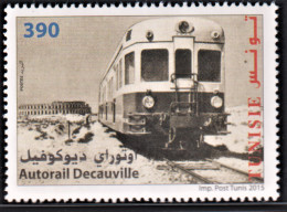 2015- Tunisie - Trains En Tunisie - Autorail Decauville 1V MNH*** - Tunisie (1956-...)