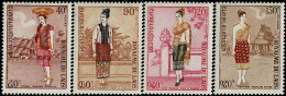 LAOS 1973 Mi 354-357 ETHNIC PEOPLE AND COSTUMES MINT STAMPS ** - Laos