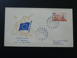 FDC Conseil Européen 1959 Turquie Turkey Ref 68822 - FDC