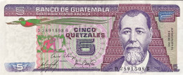 Guatemala 5 Quetzales, P-67 (09.01.1985) - VF - Guatemala