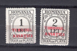 S2976 - ROMANIA ROUMANIE TAXE Yv N°86/87 * - Portomarken