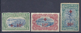 210038901  CONGO BELGA.  YVERT  Nº  72/4  */MH  (WITH  AND WITHOUT GUM) - Neufs