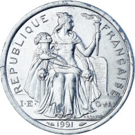 Monnaie, Polynésie Française, 2 Francs, 1991 - Polynésie Française