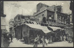 W08 - Egypt 1911 Postcard Tantah Bazare Arabe - Missing Stamp - TPO Dumiat Tanta - Cancel Alexandria - Tanta