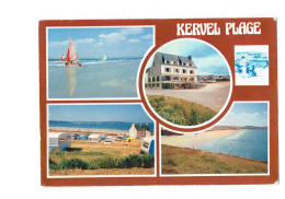 Cpm - 29 - Plonévez-Porzay - Plage De Kervel Hotel KER AR MOOR - Camping De La Ville D'YS - 1981 - Dessin Dolmen - Plonévez-Porzay