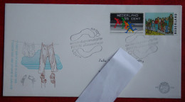 FDC E150 150 Sport NVPH 1092-1093 1976 With Typed Address NEDERLAND NIEDERLANDE NETHERLANDS - FDC