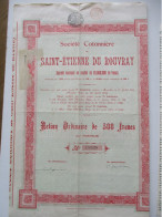 Société Cotonnière Saint-Etienne Du Rouvray - 1925 - Action Ordinaire De 500 Francs - - Textiles