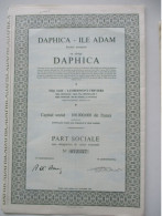 Daphica - Ile Adam - Lambermont Verviers - Part Sociale - 1968 - Tessili