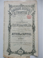 Compagnie Nationale Financière - Bruxelles - 1898 - Banque & Assurance