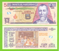 GUATEMALA 5 QUETZALES 2019 P-122A UNC - Guatemala