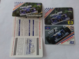 2 Rothmans Calling Card Williams Rebault Formula One Racing Car Formel Eins + User Manuel - Otros & Sin Clasificación