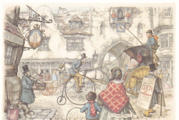 Signée Anton Pieck - Monocycle - Pieck, Anton