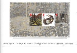 GB    WW1  -  1918/2018 Pane DP537  Ex Prestige Book   - See Scan - Unused Stamps